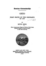 Cover of Ohio: First Fruits of the Ordinance of 1787