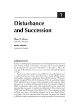Cover of Plant disturbance ecology