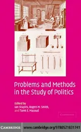 Cover of Problems and methods in the study of politics