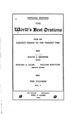 Cover of The world's best orations