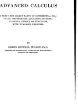 Cover of Advanced calculus