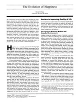 Cover of Special issue on happiness, excellence, and optimal human functioning