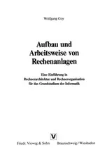Cover of Aufbau und Arbeitsweise von Rechenanlagen