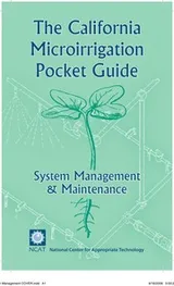 Cover of The California microirrigation pocket guide [electronic resource]