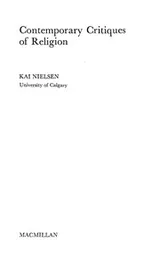 Cover of Contemporary critiques of religion