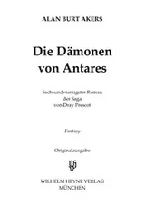 Cover of Die Da monen von Antares