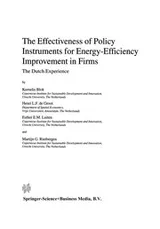 Cover of The Effectiveness of Policy Instruments for Energy-Efficiency Improvement in Firms