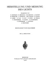 Cover of Herstellung und Messung des Lichts