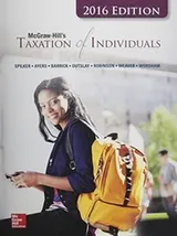 Cover of McGraw-Hill's Taxation of Individuals, 2016 Edition