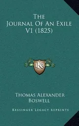 Cover of The Journal Of An Exile V1 (1825)