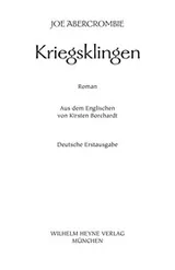 Cover of Kriegsklingen