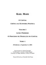 Cover of O capital. v.1 pt. 1