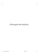 Cover of O português afro-brasileiro
