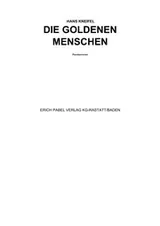 Cover of Die goldenen Menschen