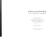 Cover of Philosophy in a time of terror