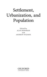 Cover of Settlement, urbanization, and population