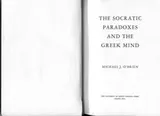 Cover of Socratic paradoxes and the Greek mind