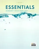 Cover of Essentials Microsoft Word 2003 comprehensive