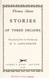 Cover of Stories of three decades