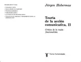 Cover of Teoria de La Accion Comunicativa I