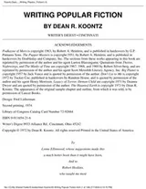 Cover of Writing popular fiction