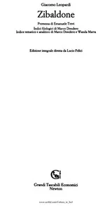 Cover of Zibaldone