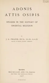 Cover of Adonis, Attis, Osiris