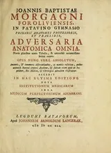 Cover of Joannis Baptistae Morgagni Foroliviensis ... Adversaria anatomica omnia