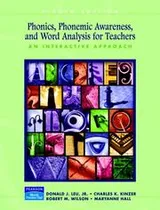 Cover of Phonics, phonemic awareness, and word analysis for teachers