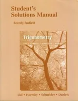 Cover of Student's Solutions Manual for Trigonometry