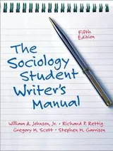 Cover of The sociology student writer's manual