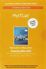 Cover of MyITLab with Pearson eText--Access Card--for Exploring Microsoft Office 2016