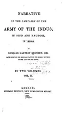 Cover of Narrative of the Campaign of the Indus in Sind and Kaubool in 1838-9 - Vol. II