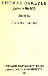Cover of Letters to his wife