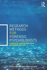 Cover of Research Methods for Forensic Psychologists