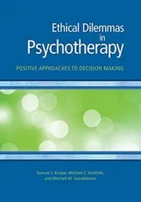 Cover of Ethical Dilemmas in Psychotherapy