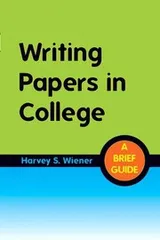 Cover of Writing Papers in College
