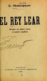 Cover of El rey Lear