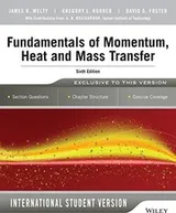 Cover of Fundamentals of Momentum, Heat and Mass Transfer, 6th Edition International Student Version