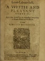 Cover of Love's Labour's Lost