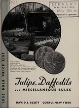 Cover of Tulips, daffodils and miscellaneous bulbs