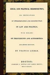 Cover of Legal and political hermeneutics
