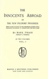 Cover of The Innocents Abroad in two volumes. 1/2