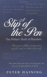Cover of A slip of the pen