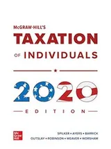 Cover of Loose Leaf for McGraw-Hill's Taxation of Individuals 2020 Edition