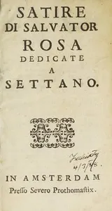 Cover of Satire di Salvator Rosa, dedicate a Settano