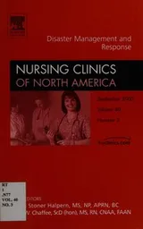 Cover of Disaster management and response