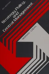 Cover of Strategy, policy, and central management