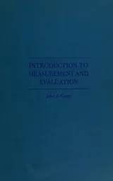 Cover of Introduction to measurement and evaluation