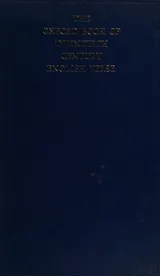 Cover of The Oxford book of twentieth-century English verse